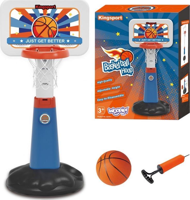 Woopie WOOPIE Zestaw Koszykówka Regulacja 99 - 125 cm + Piłka + Pompka