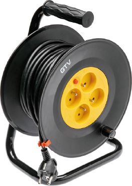 GTV Przedłużacz bębnowy 3 x 1mm czarny 20m (AE-PFBEBEN-20)