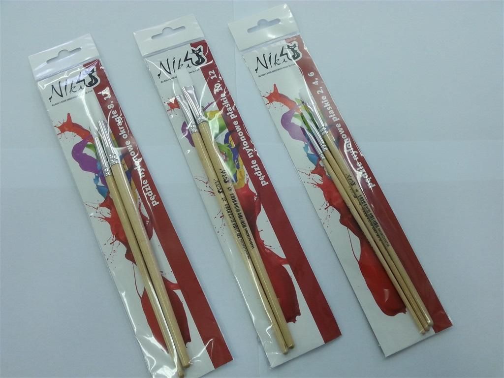 Koh I Noor Pędzle nylonowe okrągłe Niki 4/ 2+4+6