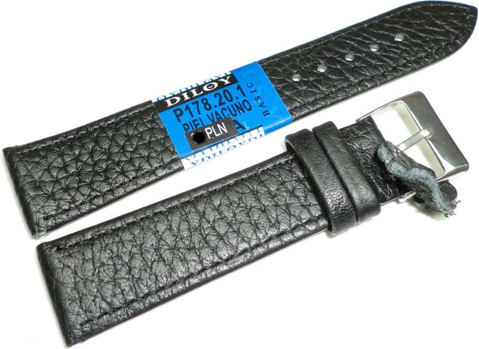 Diloy Skórzany pasek do zegarka 20 mm Diloy P178.20.1