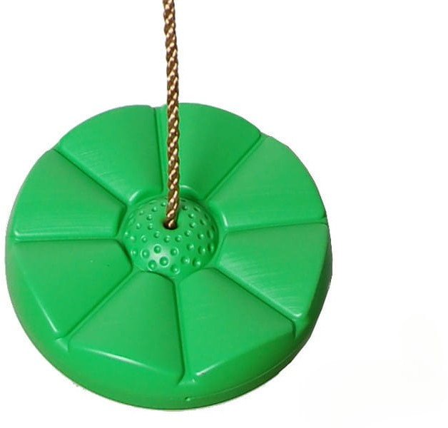 Huśtawka plastikowa kwiatek jasno zielone siedzisko dla dzieci