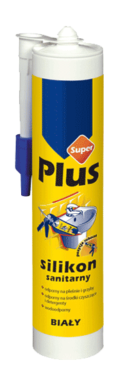 Silikon sanitarny SUPER PLUS biały 280ml