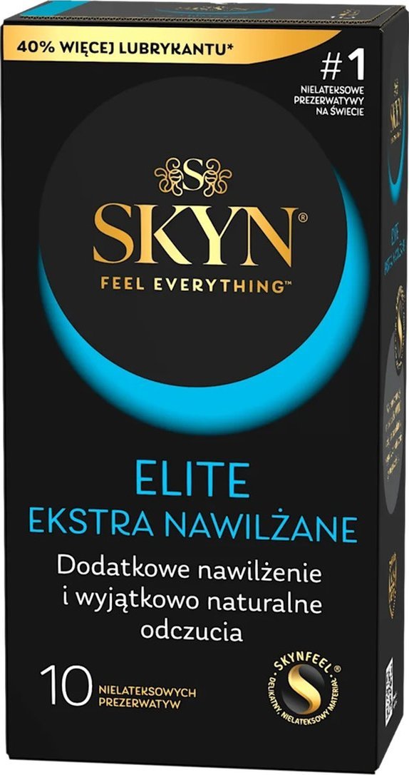 Skyn Elite ekstra nawilżane nielateksowe prezerwatywy 10szt.