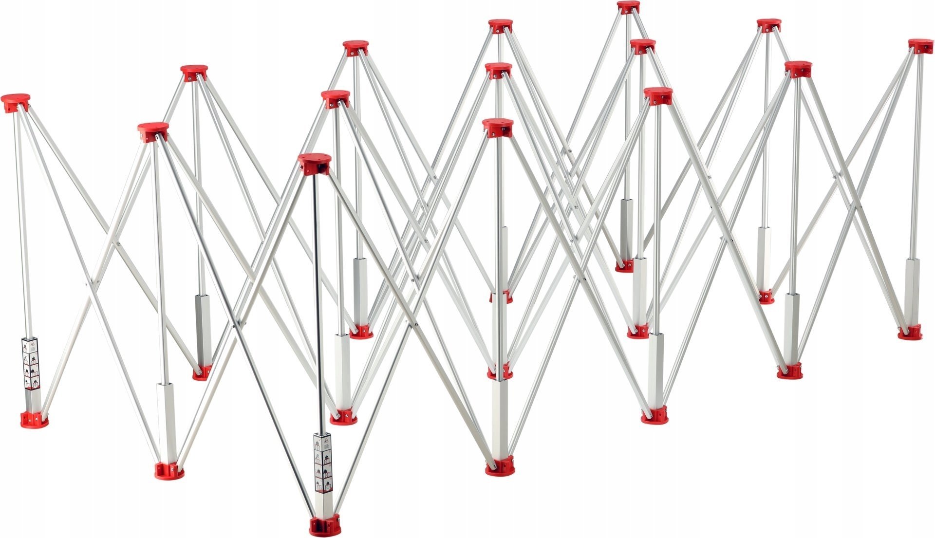 STÓŁ GLAZURNICZY SKŁADANY 221CM 15 NÓG