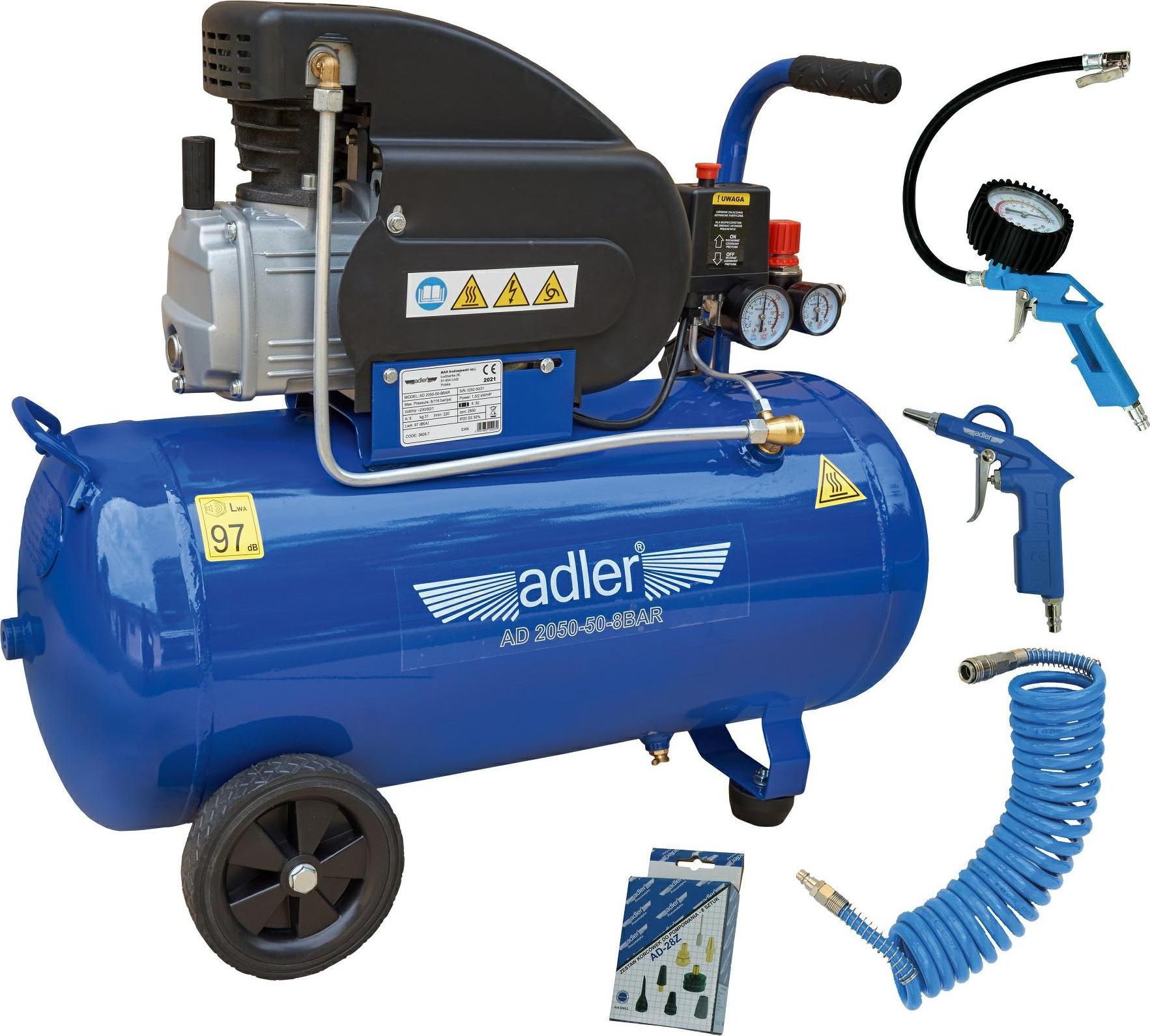 Sprężarka Adler MAR3609.7Z 8bar 50L (3609.7Z)