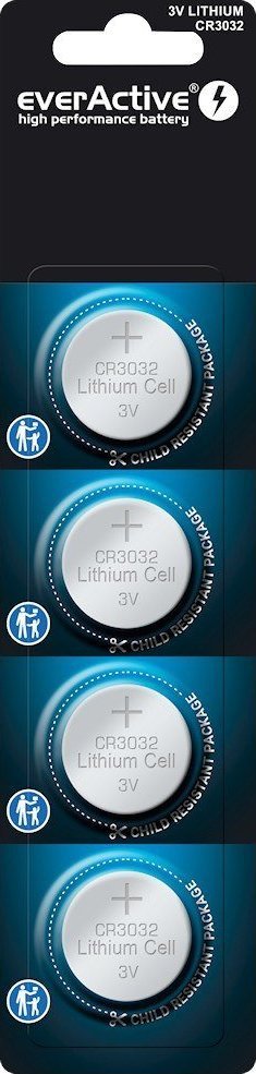 EverActive Baterie litowe mini CR3032 blister 4 szt.
