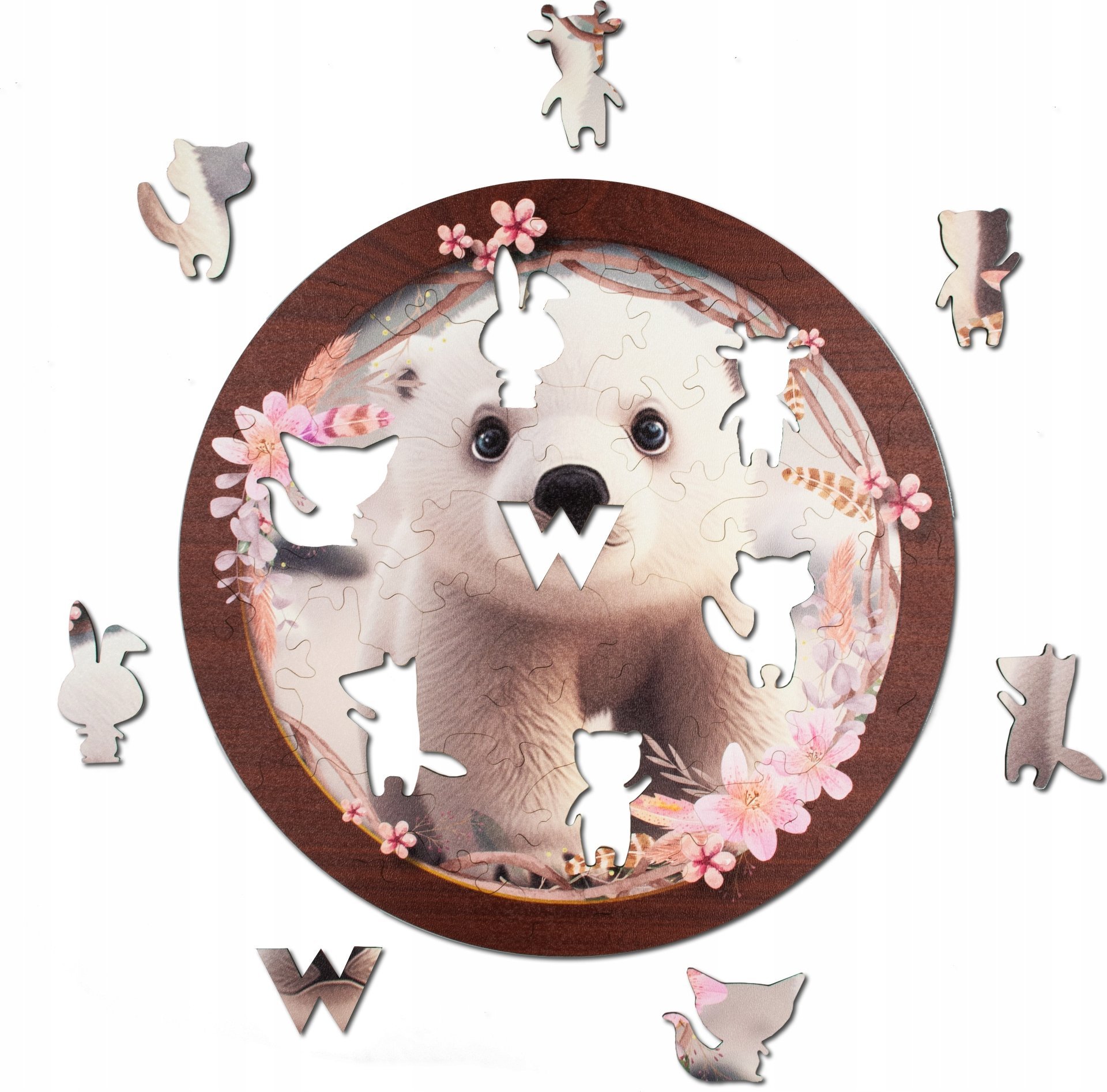 WOOD YOU DO Puzzle drewniane Miś | Bear | 40 elementów | XL