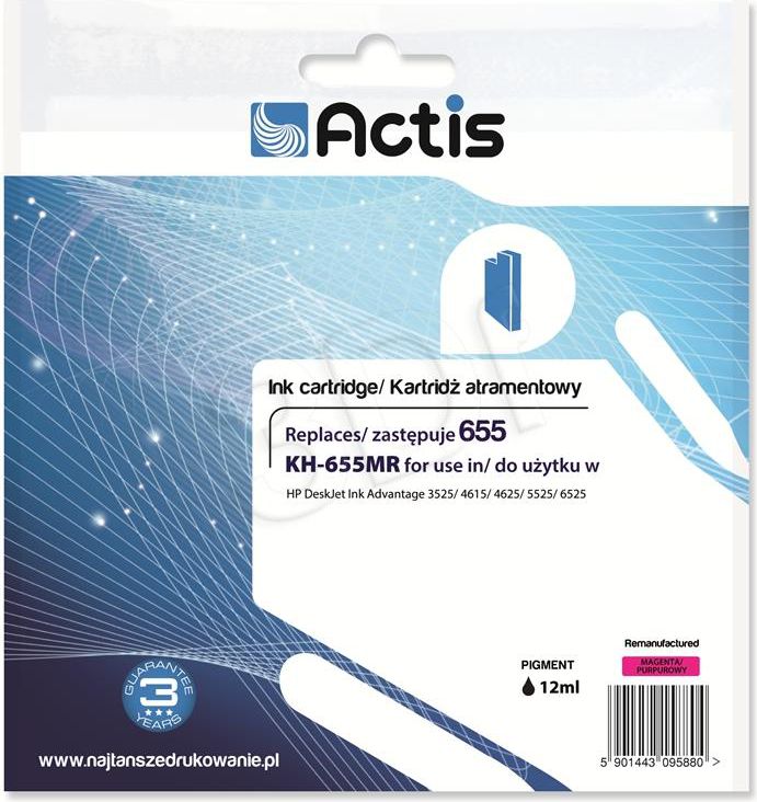 Tusz Actis KH-655MR (HP Nr 655 CZ111AE) Magenta