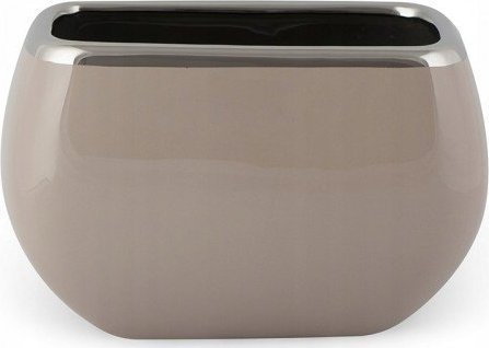 Anlux Osłonka ceramiczna na kwiaty kawa z mlekiem 28 cm