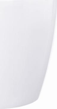 Lamela Doniczka osłonka plastikowa biała 12 cm Magnolia