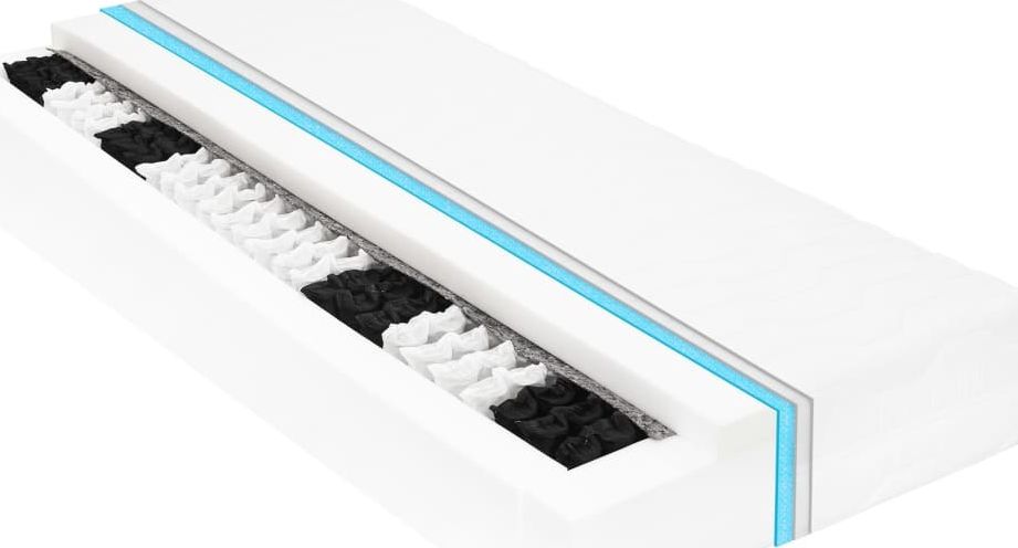 vidaXL Materac, 80x200 cm, 7 stref, sprężyny kieszeniowe, 20 cm, H3