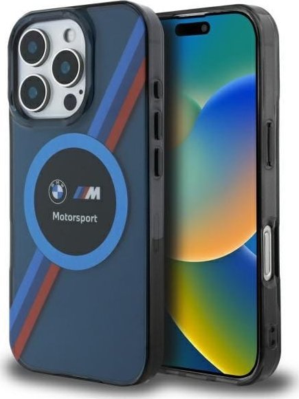 BMW BMW BMHMP16L23HTPUV iPhone 16 Pro 6.3" granatowy/navy hardcase Motosport IML Circle MagSafe