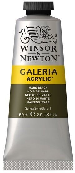Winsor & Newton PBk11, 60 ml, Black, Satin, Tube