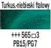 Artequipment TALENS REMBRANDT 40ML 565 - PHTHALO TURQUOISE BLUE - farba olejna uniw