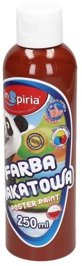 SCHEMAT Farba plakatowa brązowa 250ml