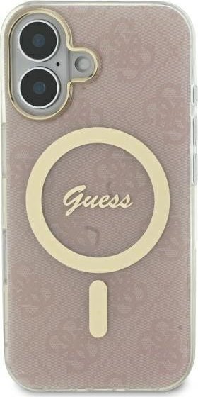 Guess Guess GUHMP16LH4STP iPhone 16 Pro 6.3" różowy/pink hardcase IML 4G MagSafe