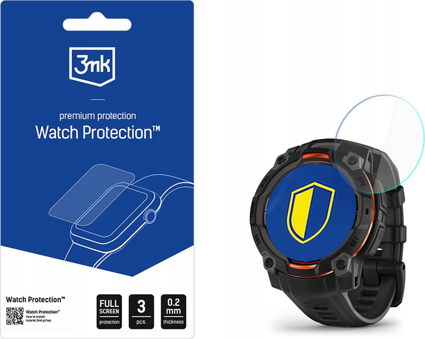 3mk Watch Protection FlexibleGlass pro Garmin Instinct 3 45mm (Amoled, Solar)