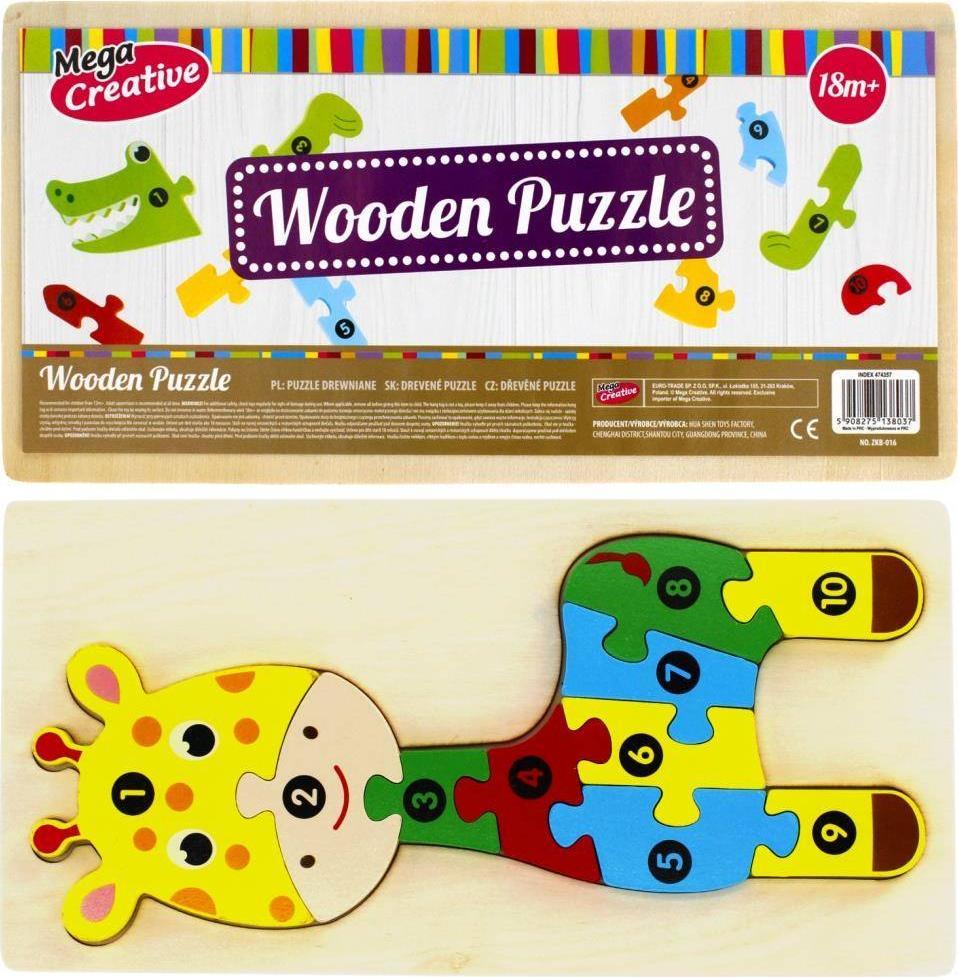 Mega Creative UKLADANKA DREW ZYRAFA 10EL 14X30 MC WOOD FOL 88