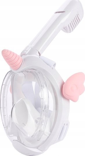 Maska do nurkowania snorkelingu dla dzieci jednorożec unicorn kids biała