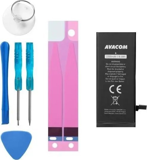 Bateria Avacom AVACOM Akumuliatorius, skirtas Apple IPHONE 6 – VYSOKOKAPACITN?, LI-ION 3,82V 2200MAH (PAKEITIMAS 616-0808)