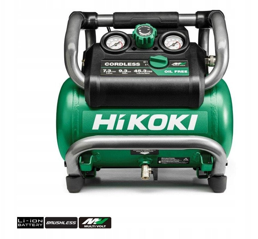 HIKOKI.AIR COMPRESSOR 36V EC36DAW4Z BL MULTIVOLT 9.2Bar 7.6l