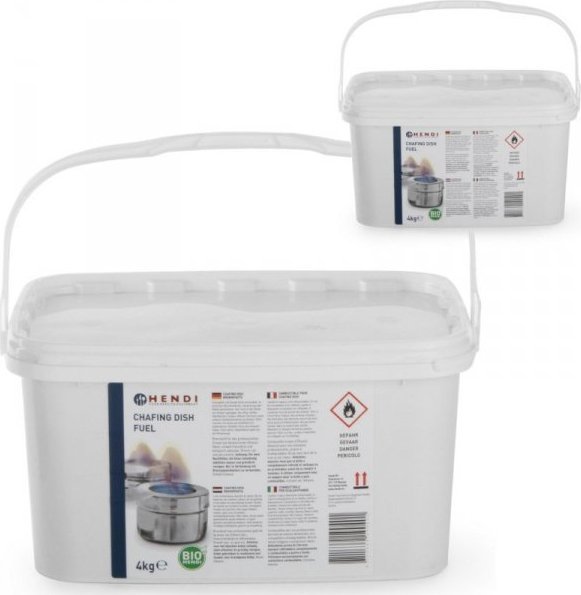 Hendi Pasta etanol do podgrzewaczy gastronomicznych - zestaw 2 x 4 kg - Hendi 190029