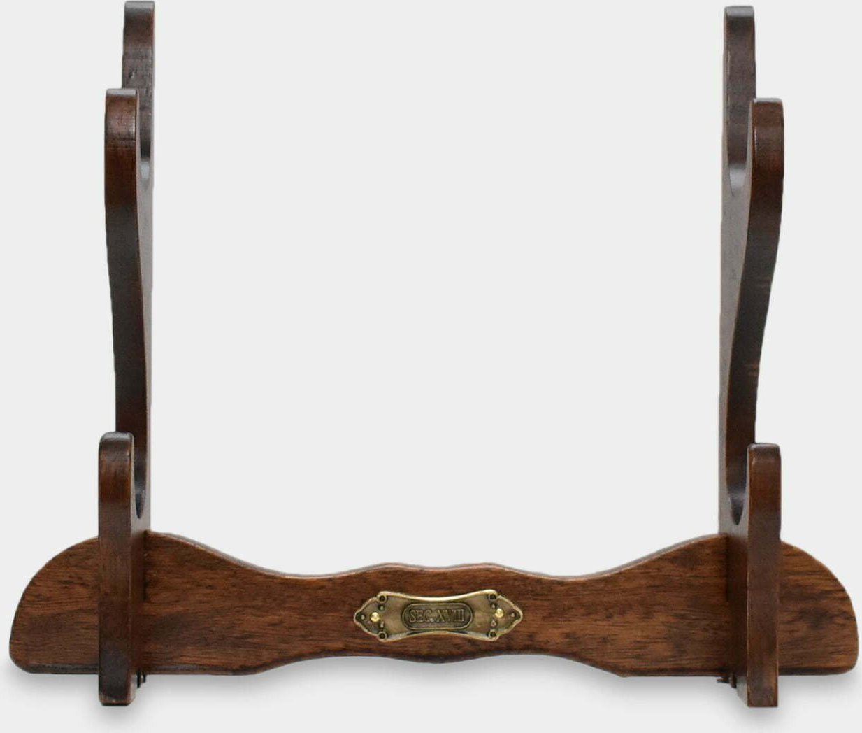 rzezbyzbrazu Stojak Podwójny na Szablę z Pochwą Brązowy