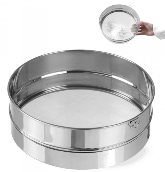 Sito piekarnicze gęste do przesiewania mąki śr. 247mm stalowe - Hendi 637807