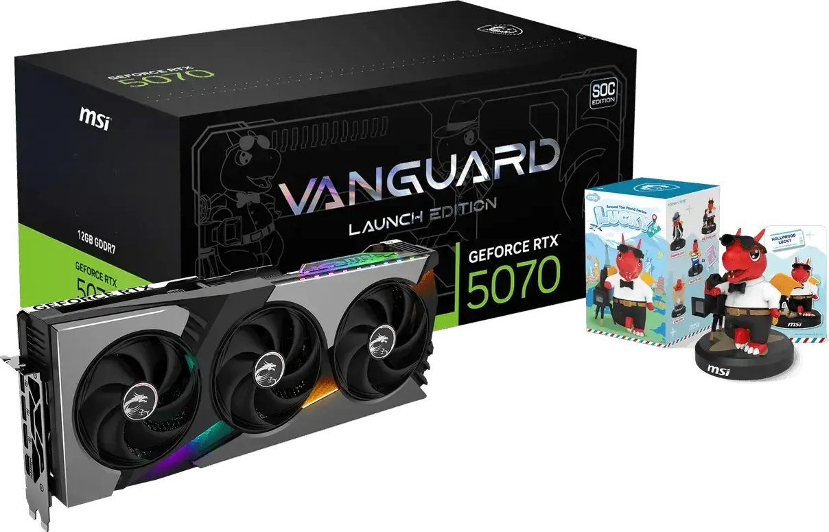 Karta graficzna MSI GeForce RTX 5070 Vanguard SOC Launch Edition 12GB GDDR7