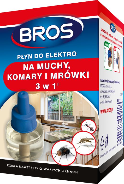 Bros Płyn do elektro na muchy, komary i mrówki