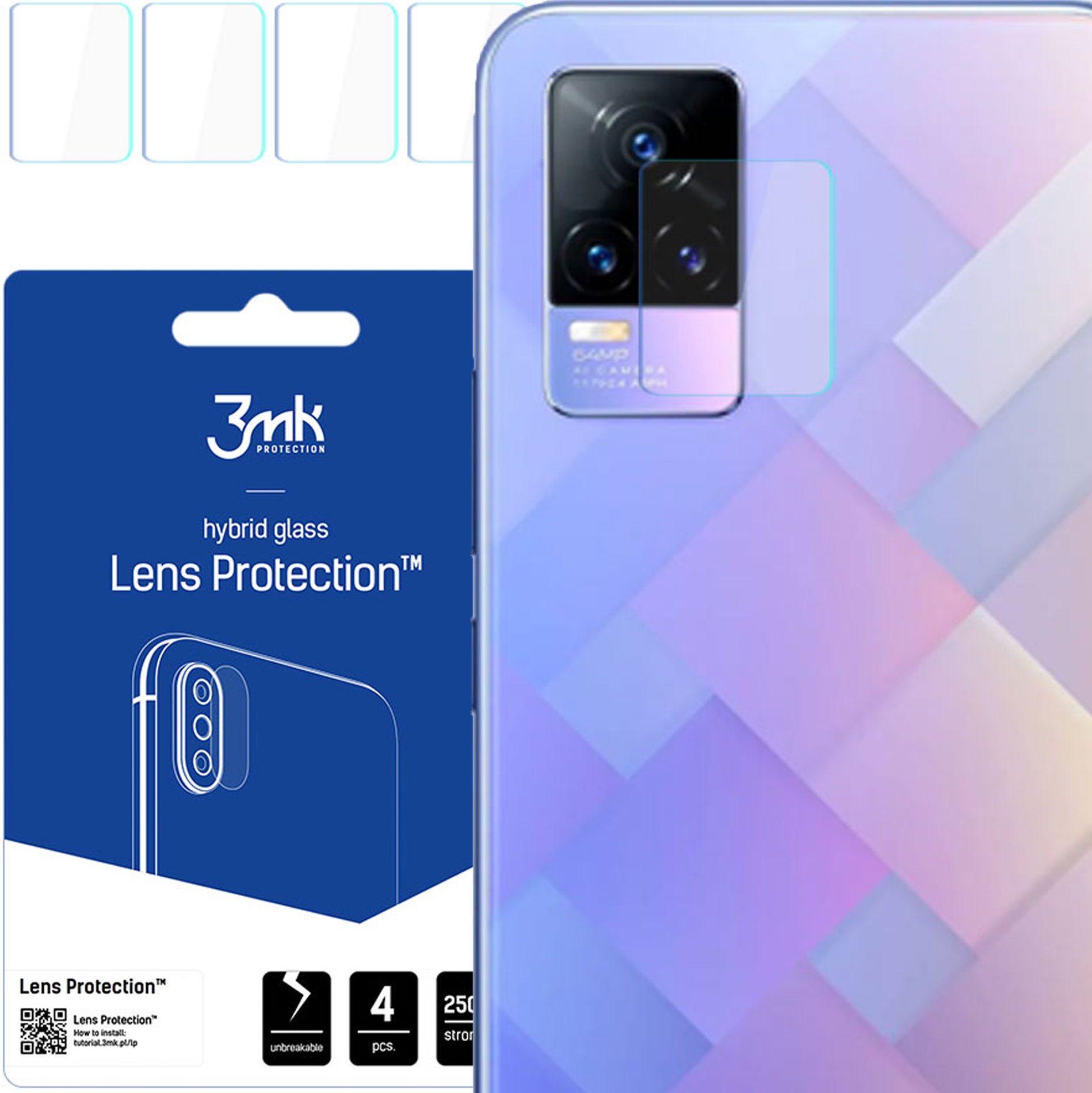 VIVO Y73 2021 - 3MK LENS PROTECTION