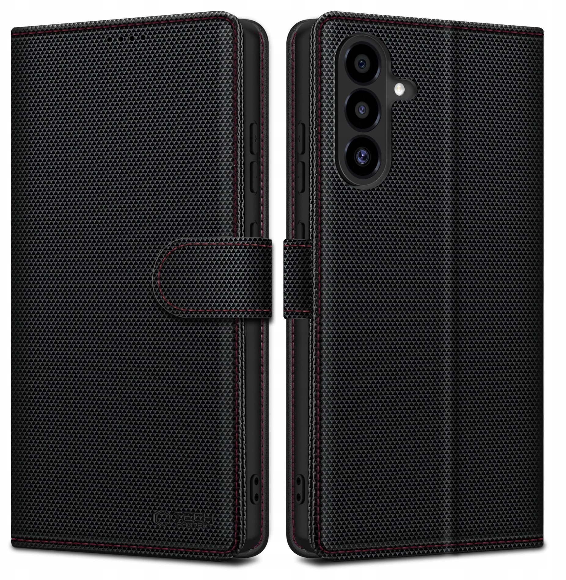 Tech-Protect Etui z klapką Wallet RS Samsung Galaxy A56 5G Black/red