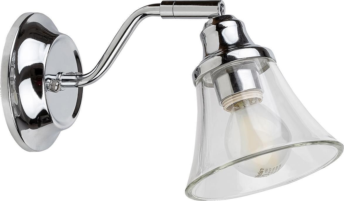 Kinkiet Rabalux Szklana lampa ścienna Antoine industrial kinkiet do łazienki chrom