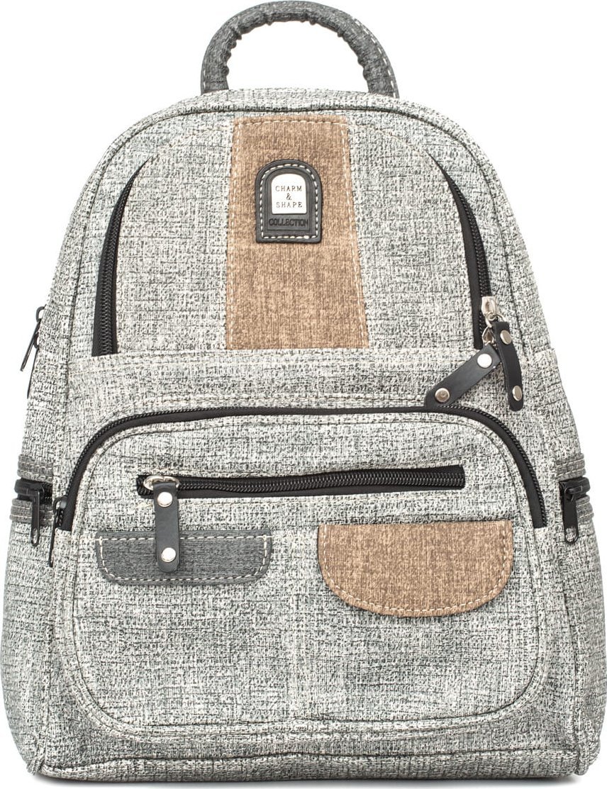 CHARM & SHAPE Plecak Damski Charm&Shape Szary
