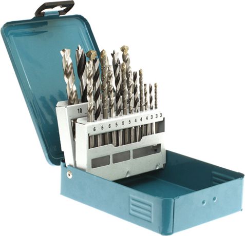 Wiertło Makita Zestaw wierteł do drewna betonu i metalu 3-10mm 18szt. (D-46202)
