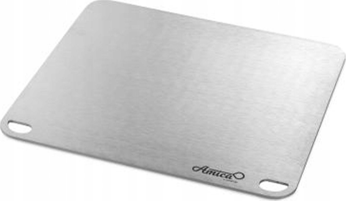 GI.METAL Gi.Metal Cooking plate to cook pizza at home, 40x35 cm, stainless steel 4mm