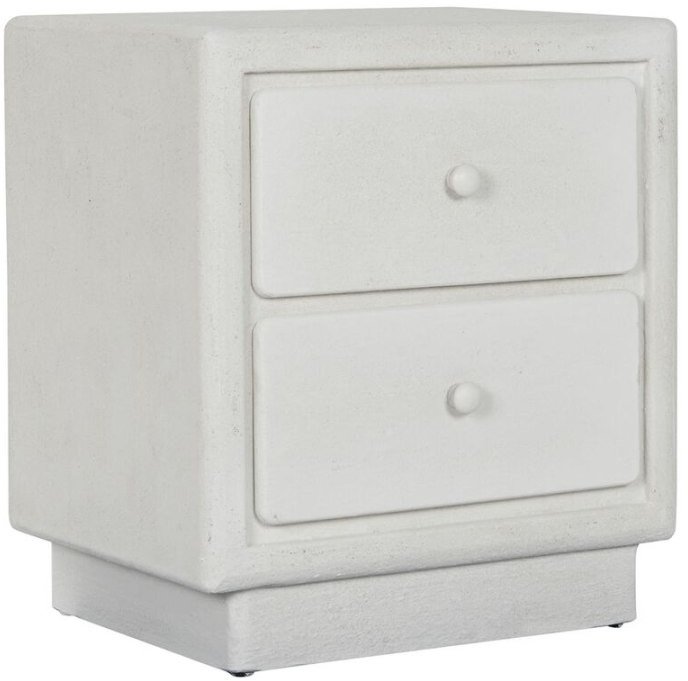 Stolik Nocny Home ESPRIT Biały 48 x 36 x 53 cm