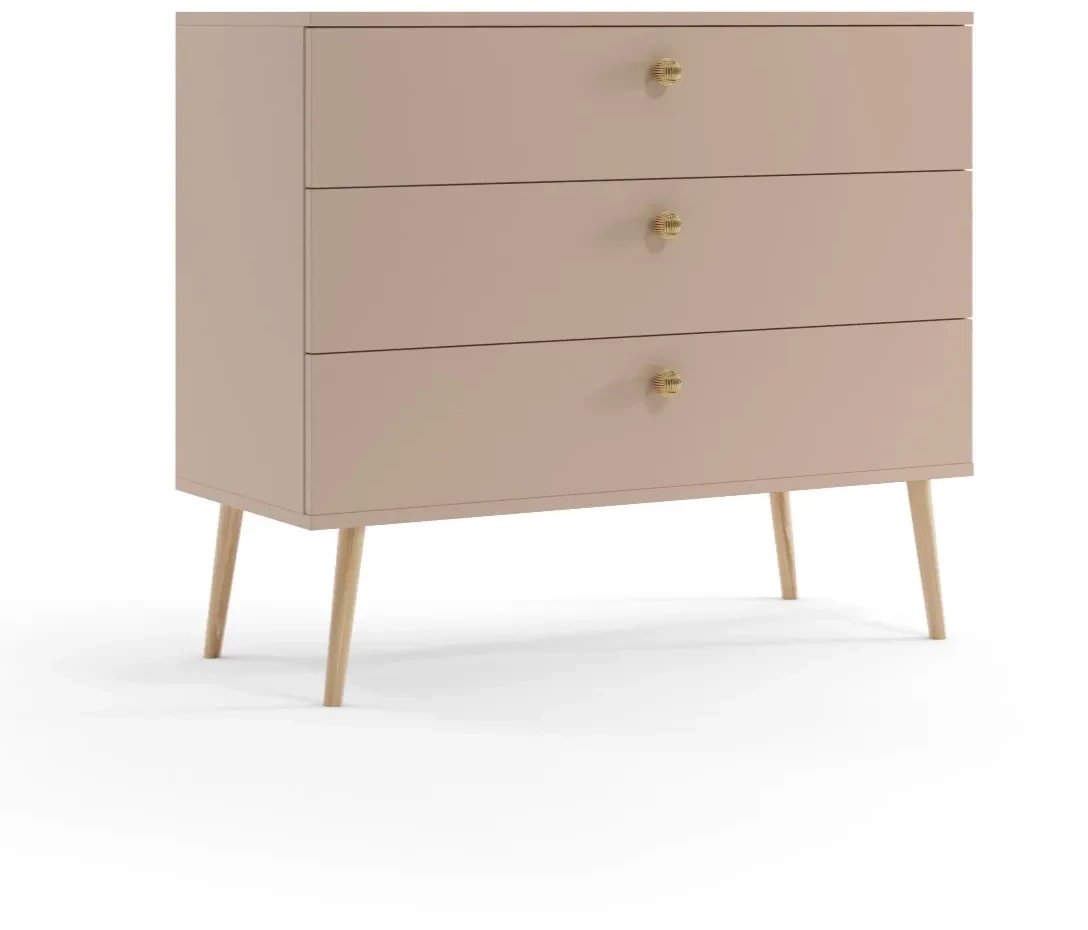 Komoda LEBEL 2 z szufladami 100cm macchiato MELIMEBLE