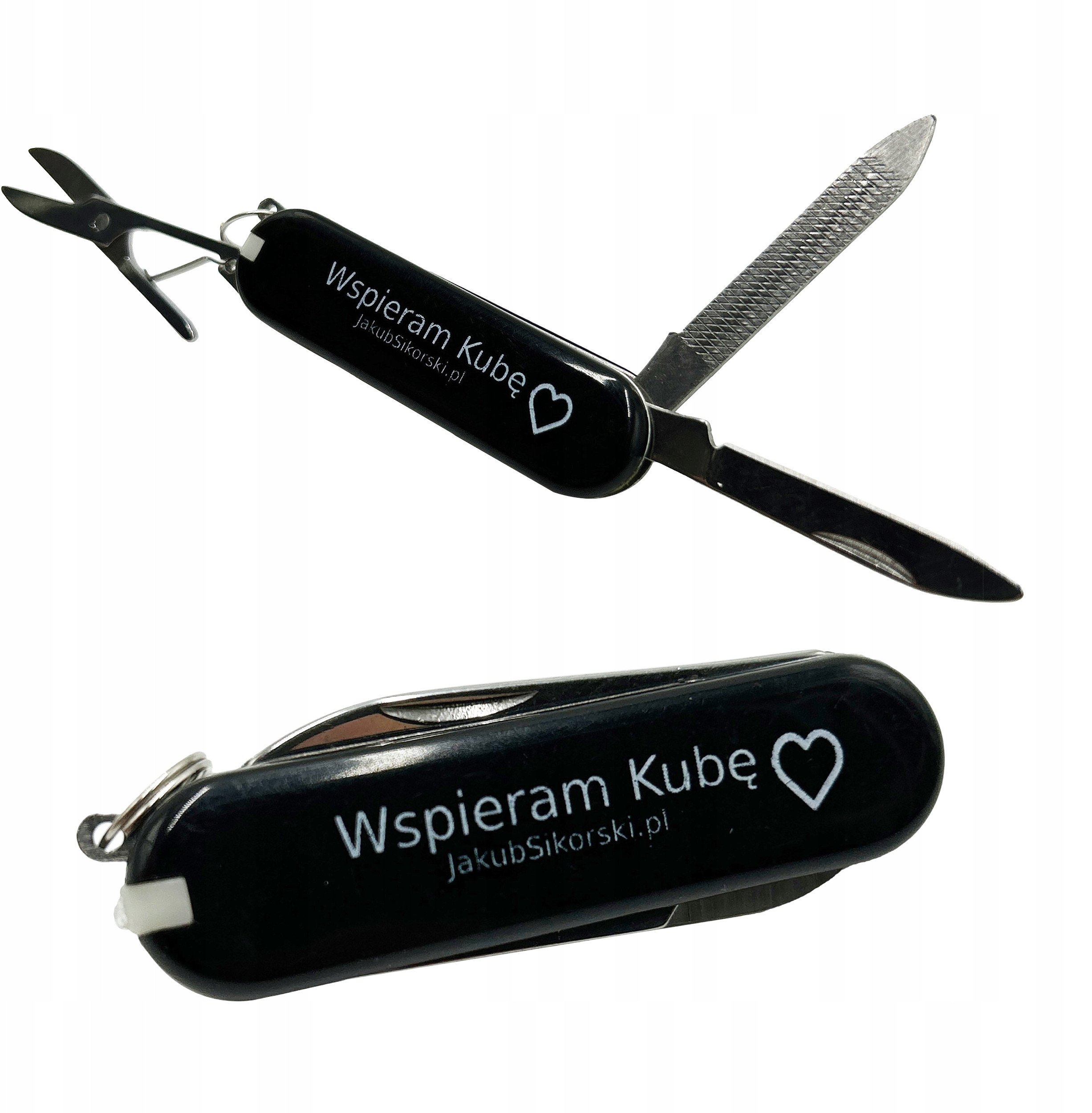 GADŻET REKLAMOWY JakubSikorski - BRELOK SCYZORYK MAŁY MINI WIELOFUNKCYJNY