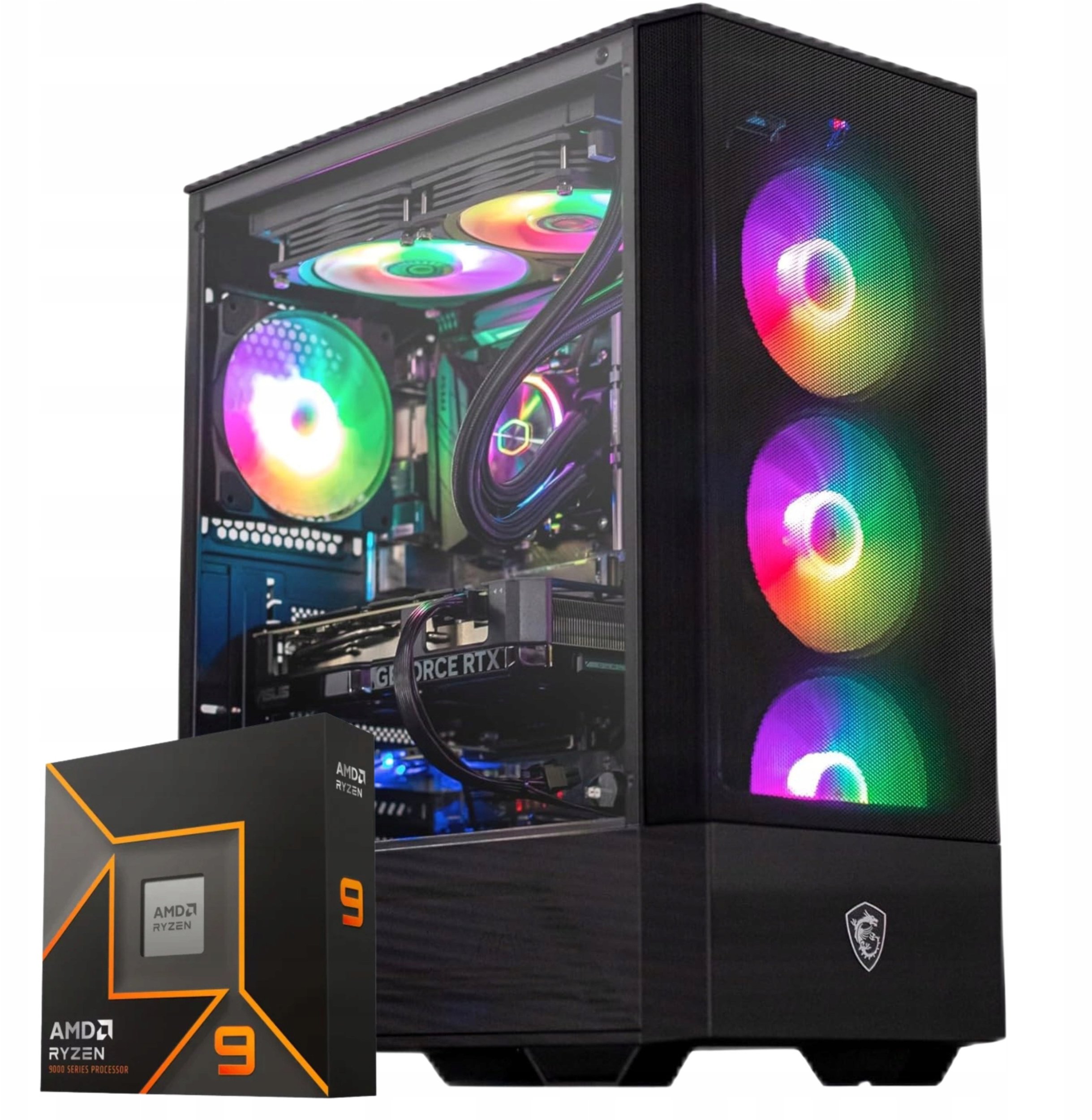 Komputer Komfig Ryzen 9 9900X, 32 GB, Radeon RX 7900 XT, 2 TB M.2 PCIe Windows 11 Pro