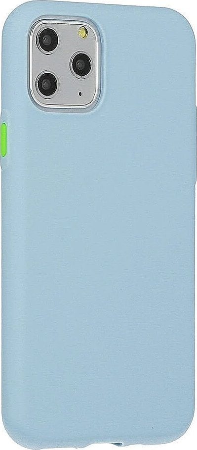 Mocco Soft Cream Silicone Back Case for Apple iPhone 12 Mini Blue