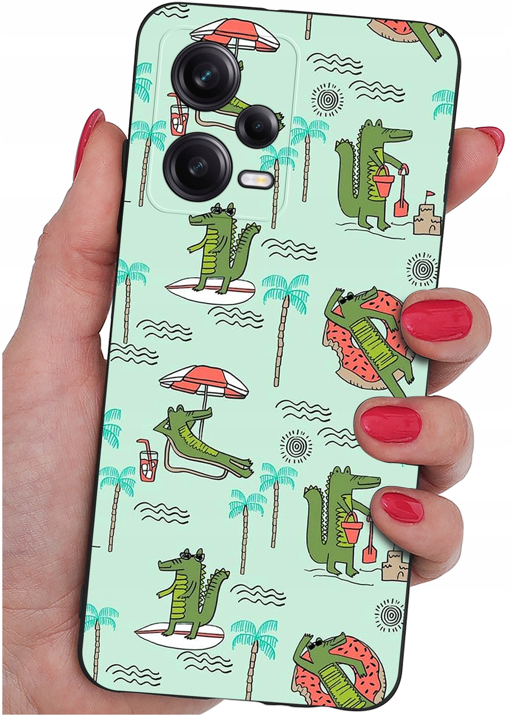 ETUI do Xiaomi Redmi Note 12 5G |Poco X5 5G | WZORY | SILIKONOWE MATT SZKŁO