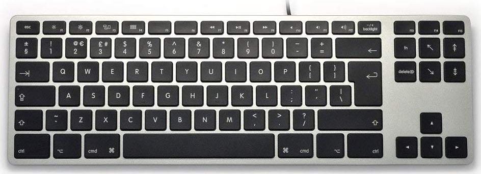 Klawiatura Matias Wired Aluminum (FK308LB-UK)