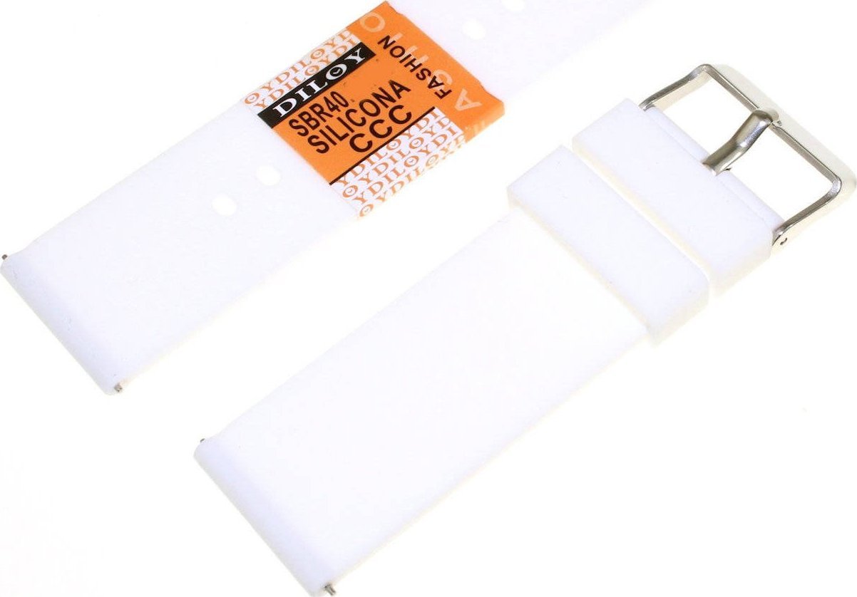 Diloy Silikonowy pasek do zegarka 24 mm Diloy SBR40.24.22