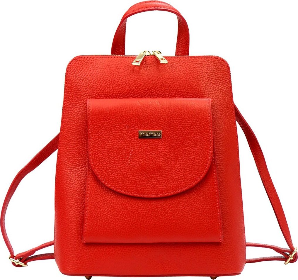 MiaMore Damski plecak z prawdziwej skóry MiaMore 01-010 DOLLARO NoSize