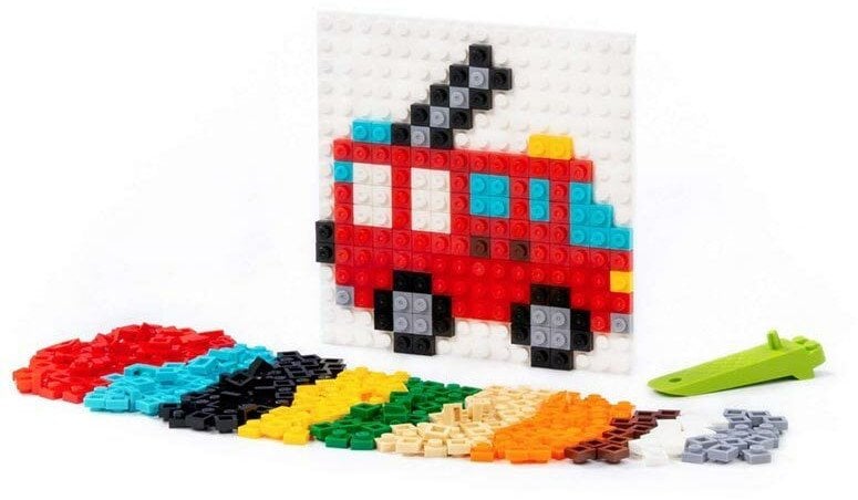 Polesie 73249 Klocki Classic Mozaika 4w1 Nr12 straż pożarna 350 elementów w woreczku