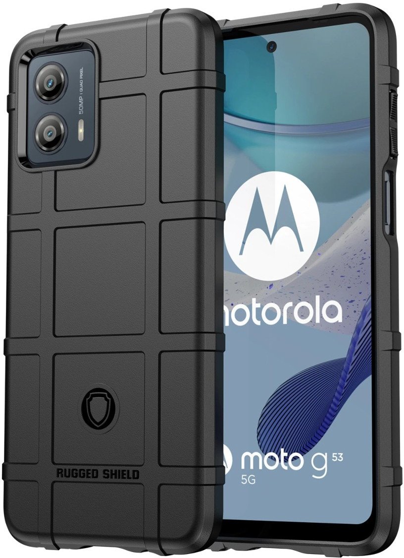 Etui Rugged Shield SUPERO do Motorola Moto G53, czarne