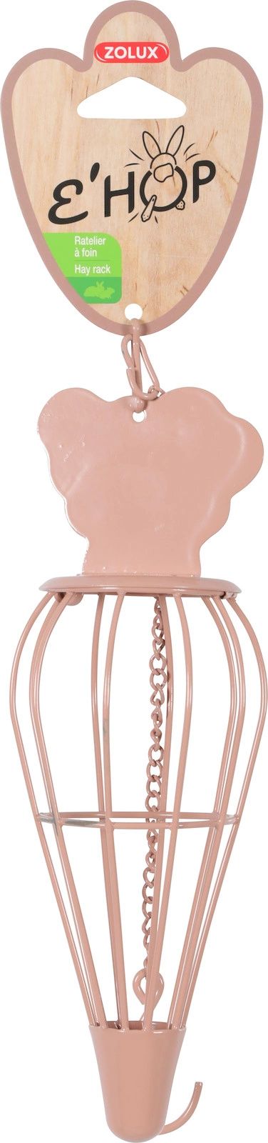 Zolux Paśnik na siano EHOP, marchewka, kol. różowy