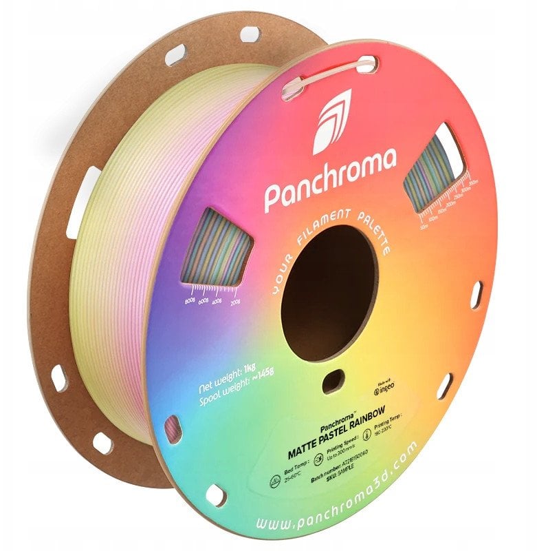 Polymaker Filament Panchroma Gradient PLA 1,75mm 1kg - Pastel Rainbow}