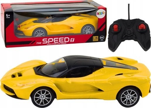 LeanToys Samochód RC 1:16 Zdalnie Sterowany Sportowy Żółte Auto